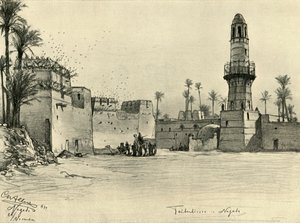 Häuser in Nagada, Ägypten von Christian Wilhelm Allers