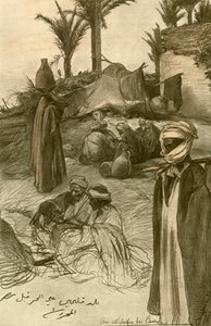 Am Ufer des Nils in Kairo von Christian Wilhelm Allers