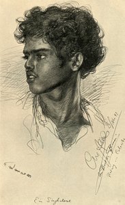 Singhalesischer Mann, Colombo, Ceylon, 1898