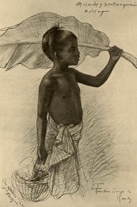 Tamilischer Junge, Kandy, Ceylon von Christian Wilhelm Allers