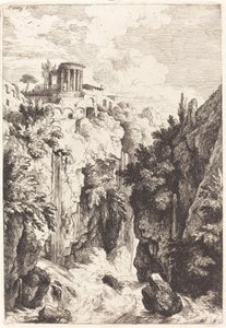 Tempel der Sibylle, Tivoli von Christian Wilhelm Ernst Dietrich