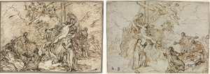 Die Kreuzabnahme (recto) und (verso)