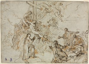 Die Kreuzabnahme (verso)