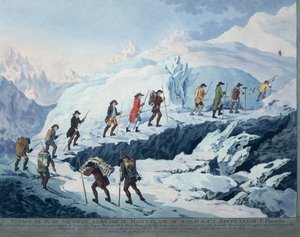 Horace-Benedict de Saussure besteigt den Gipfel des Mont Blanc im August 1787
