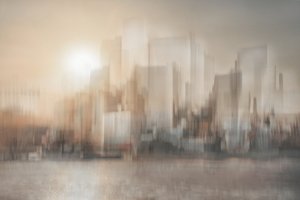 Verschwommener Stadtlandschaftsglanz