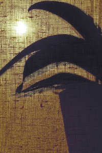Goldene Lichtpflanzensilhouette von Christina Sillen
