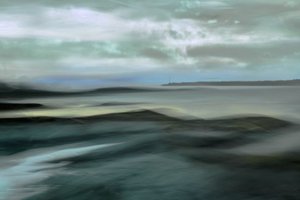 Ruhiges nebliges Meer von Christina Sillen