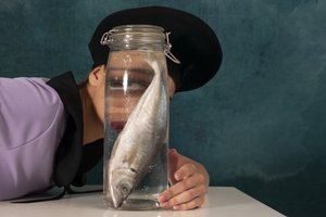 Surrealer Fischblick