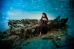 Unterwasser-Schiffswrack-Fantasie