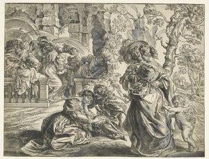 Liebesgarten (rechtes Blatt) von Christoffel Jegher