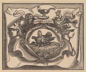 Vignette für die Titelseite von C. Peregrino, Principes Hollandiae et Zelandiae von Christoffel Jegher after Sir Peter Paul Rubens