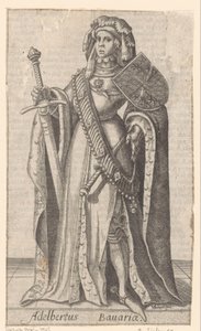 Porträt von Albrecht von Bayern, Graf von Holland, Hennegau und Zeeland von Christoffel van Sichem (I)