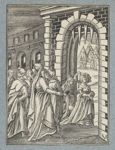Judith und ihre Magd auf dem Weg zu Holofernes
