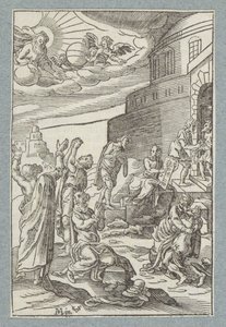 Vergib uns unsere Schuld, wie auch wir vergeben haben, wer uns etwas schuldig war von Christoffel van Sichem (II)