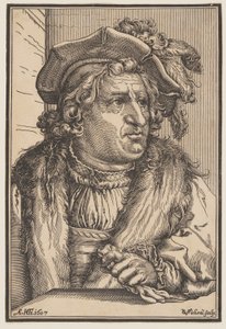 Mann mit Federhut von Christoffel van Sichem I