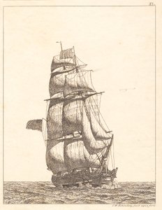 Dänisch: En nordamerikansk brig von Christoffer Wilhelm Eckersberg