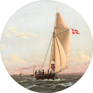 Eine Seefahrt nach Charlottenlund von Christoffer Wilhelm Eckersberg