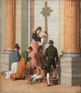 Andacht an der Heiligen Tür der Petersbasilika, ca. 1814