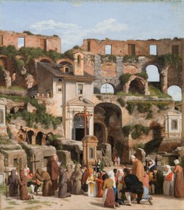Blick auf das Innere des Kolosseums von Christoffer Wilhelm Eckersberg