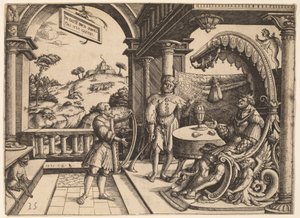 David spielt die Harfe vor Saul von Christoph Bockstorfer