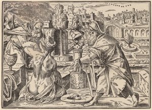 Christus erzählt seinen Jüngern vom Jüngsten Gericht von Christoph Murer