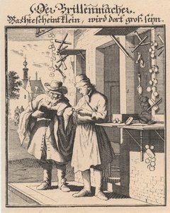 Brillenmacher aus Abbildung der gemein-nützlichen Haupt-Stände, 1698