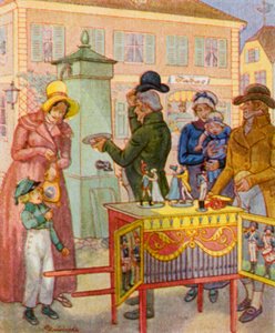 Leierkasten mit Tanzpuppen von Christophe (1856 1945)