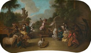 Singerie: Das Konzert, ca. 1739 von Christophe Huet
