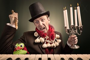 Erschrockener Vampirjäger