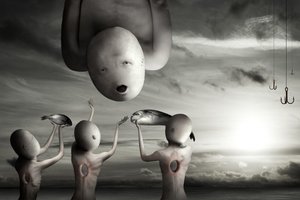 Surreales Fischopfer von Christophe Kiciak