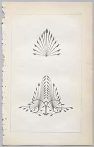 Die Kunst des dekorativen Designs: mit einem Anhang, der die Stunden des Tages angibt, zu denen Blumen öffnen, veröffentlicht von Day & Son, London, 1862 von Christopher Dresser
