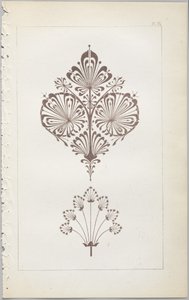 Die Kunst des dekorativen Designs: mit einem Anhang, der die Stunden des Tages angibt, zu denen Blumen öffnen, veröffentlicht von Day & Son, London, 1862
