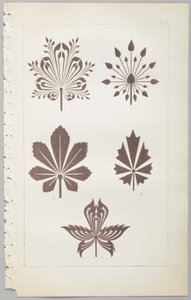 Die Kunst des dekorativen Designs: mit einem Anhang, der die Stunden des Tages angibt, zu denen Blumen öffnen, veröffentlicht von Day & Son, London, 1862 von Christopher Dresser