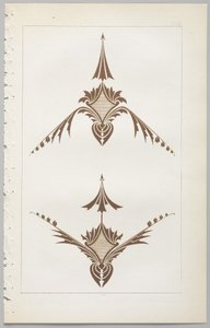 Die Kunst des dekorativen Designs: mit einem Anhang, der die Stunden des Tages angibt, zu denen Blumen öffnen, veröffentlicht von Day & Son, London, 1862 von Christopher Dresser