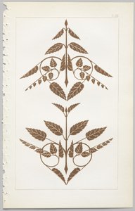 Die Kunst des dekorativen Designs: mit einem Anhang, der die Stunden des Tages angibt, zu denen Blumen öffnen, veröffentlicht von Day & Son, London, 1862 von Christopher Dresser