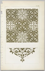 Die Kunst des dekorativen Designs: mit einem Anhang, der die Stunden des Tages angibt, zu denen Blumen öffnen, veröffentlicht von Day & Son, London, 1862 von Christopher Dresser