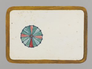 Stilisierte Chrysantheme (Rückseite), ca. 1880 von Christopher Grant La Farge