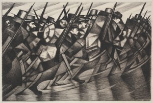 Rückkehr in die Schützengräben von Christopher Richard Wynne Nevinson