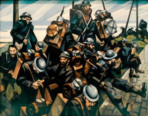 Rastende Truppen von Christopher Richard Wynne Nevinson