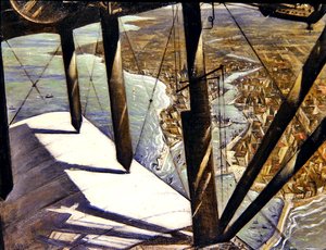 Von einem Pariser Flugzeug von Christopher Richard Wynne Nevinson