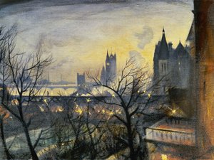 Londoner Dämmerung vom Adelphi
