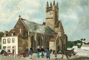 Kirche und Markt, Bretagne
