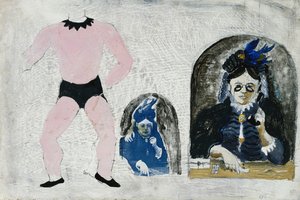 Kostümentwurf für Luna Park von Christopher Wood