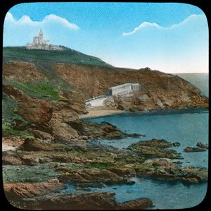 Der Lizard-Leuchtturm, Cornwall, spätes 19. oder frühes 20. Jahrhundert