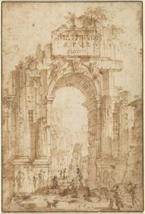 Titusbogen von Circle of Giovanni Paolo Panini