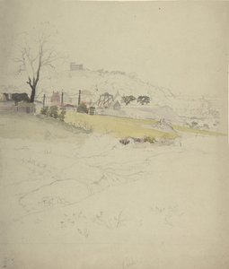 Ansicht eines Bergwerks am Rande einer Stadt, 1840-49 von Circle of John Ruskin.