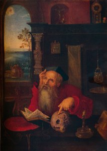 St. Hieronymus in seinem Studierzimmer, ca. 1530, 1920 von Circle of Joos van Cleve