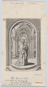 Jungfrau und Kind in einer Kirche, auch bekannt als die Van Maelbeke Jungfrau, 1575-1585