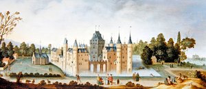 Abtei und Schloss Egmond von Claes Jacobsz. van der Heck