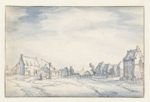 Dorfszene von Claes Jansz. Visscher (II) (attributed to)